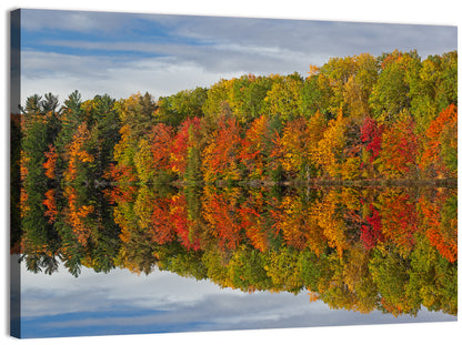 Moccasin Lake Autumn Reflection Wall Art