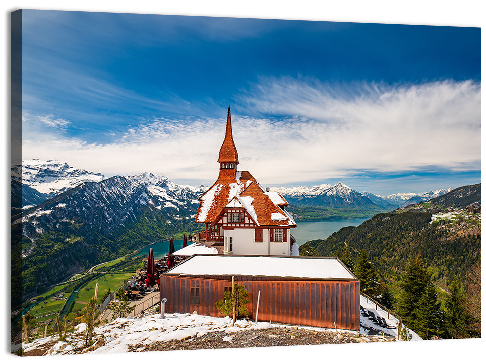 Harder Kulm Summit View Wall Art, canvas print, landscape