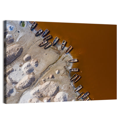 Salt Piles at Lake Retba Wall Art