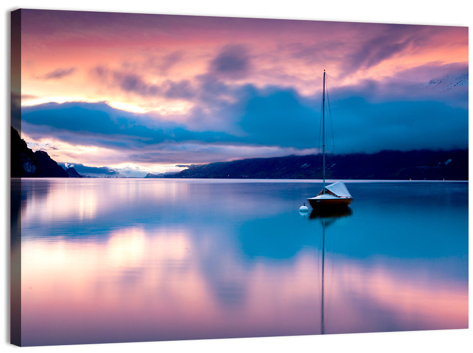 Dawn Over Lake Brienz Wall Art