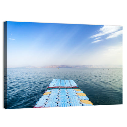 Galilee Floating Dock at Tiberias Wall Art