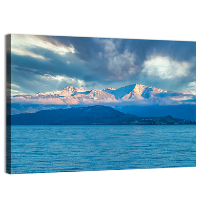 Lake Obersee Golden Hour Wall Art