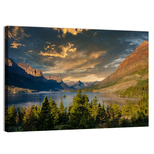 Montana Mountain Lake Wall Art