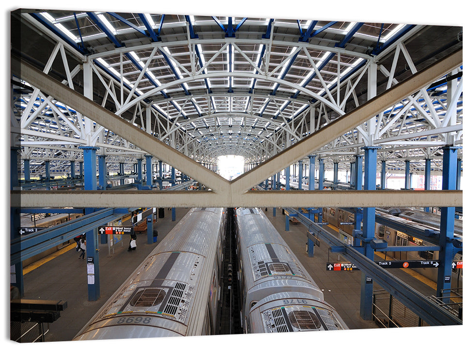 Stillwell Avenue Station Platform Perspective Wall Art