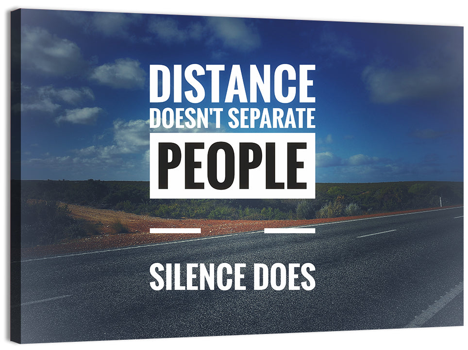 Silence Separates People Wall Art