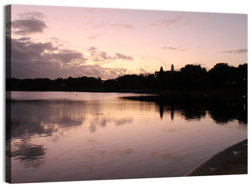 Lake Eva Dusk Reflection Wall Art