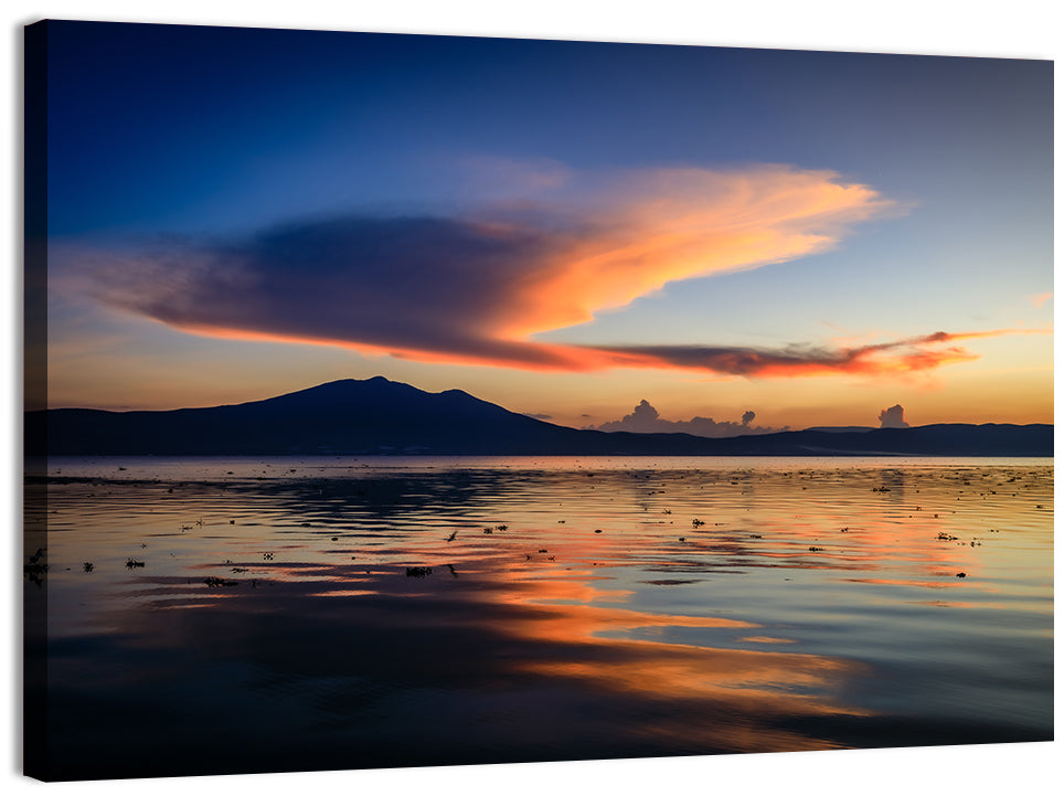 Lake Chapala Golden Dusk Wall Art