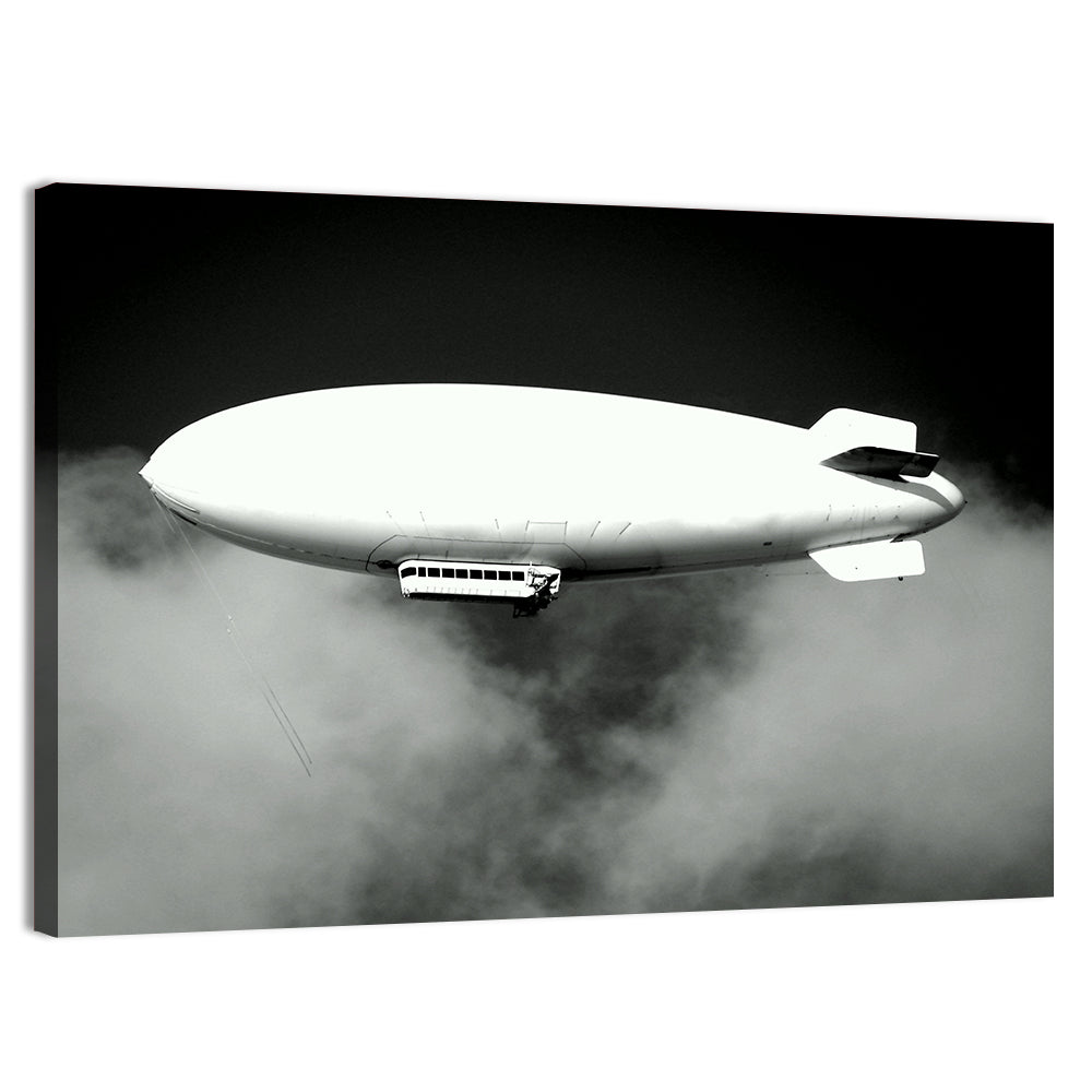 Dirigible Over Clouds Wall Art