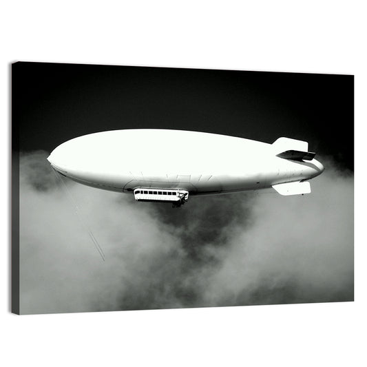 Dirigible Over Clouds Wall Art