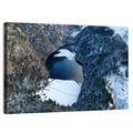 Toplitz Lake Winter Aerial Wall Art