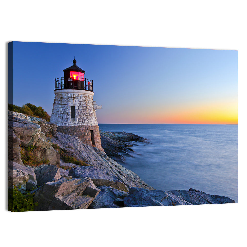 Castle Hill Lighthouse at Dusk Wall Art