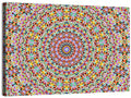 Beaded Kaleidoscope Mandala Wall Art
