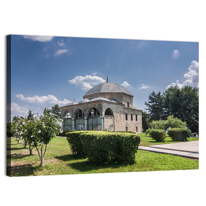 Sunlit Old Mosque in Izmail Wall Art as a canvas print