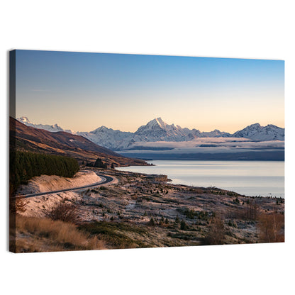 Mount Cook Over Lake Pukaki Wall Art