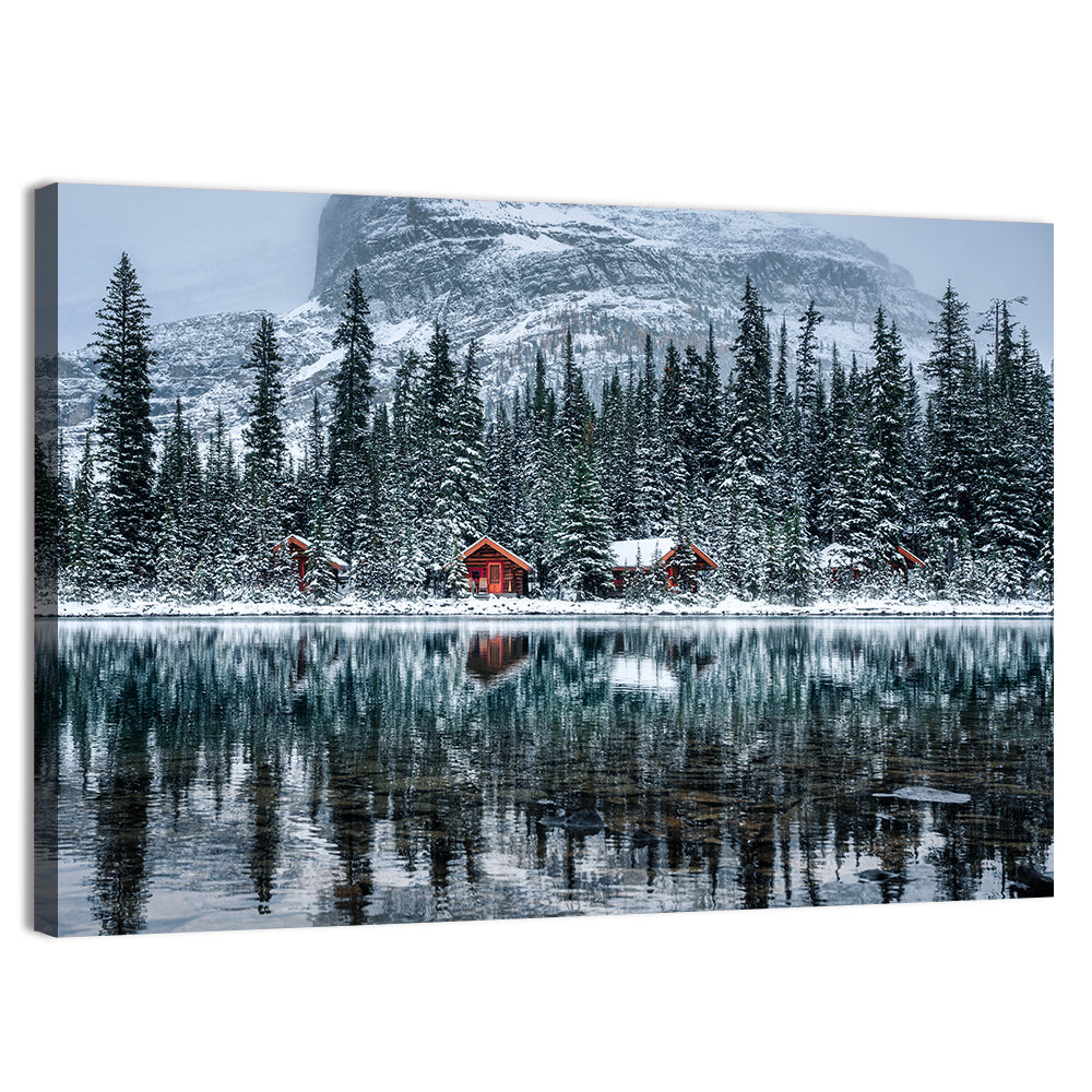 Lake O Hara Winter Reflection Wall Art