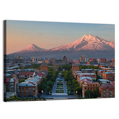 Sunset Over Mount Ararat from Yerevan Wall Art