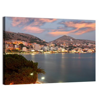 Sarandë Bay at Dusk Wall Art