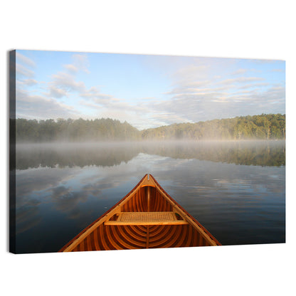 Cedar Canoe on Lake Ontario Wall Art