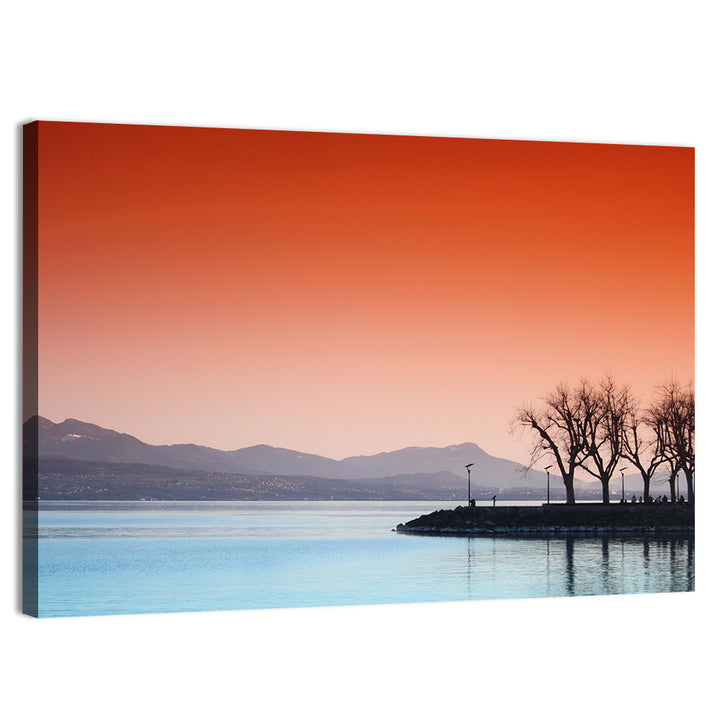Lake Geneva Sunset Reflection Wall Art
