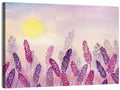 Sunlit Lavender Field Wall Art