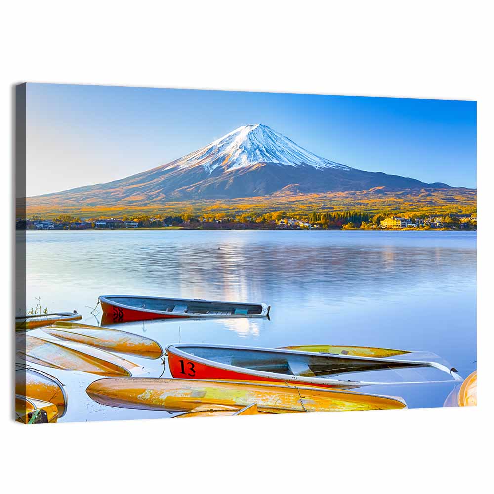 Mount Fuji Over Lake Kawaguchi Wall Art