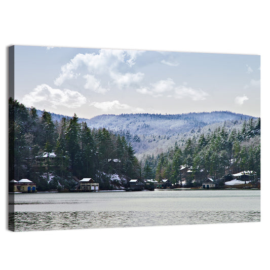 Lake Rabun Winter Scene Wall Art