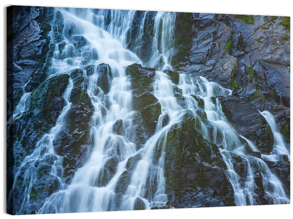 Balea Cascada Waterfall Wall Art, canvas print, landscape