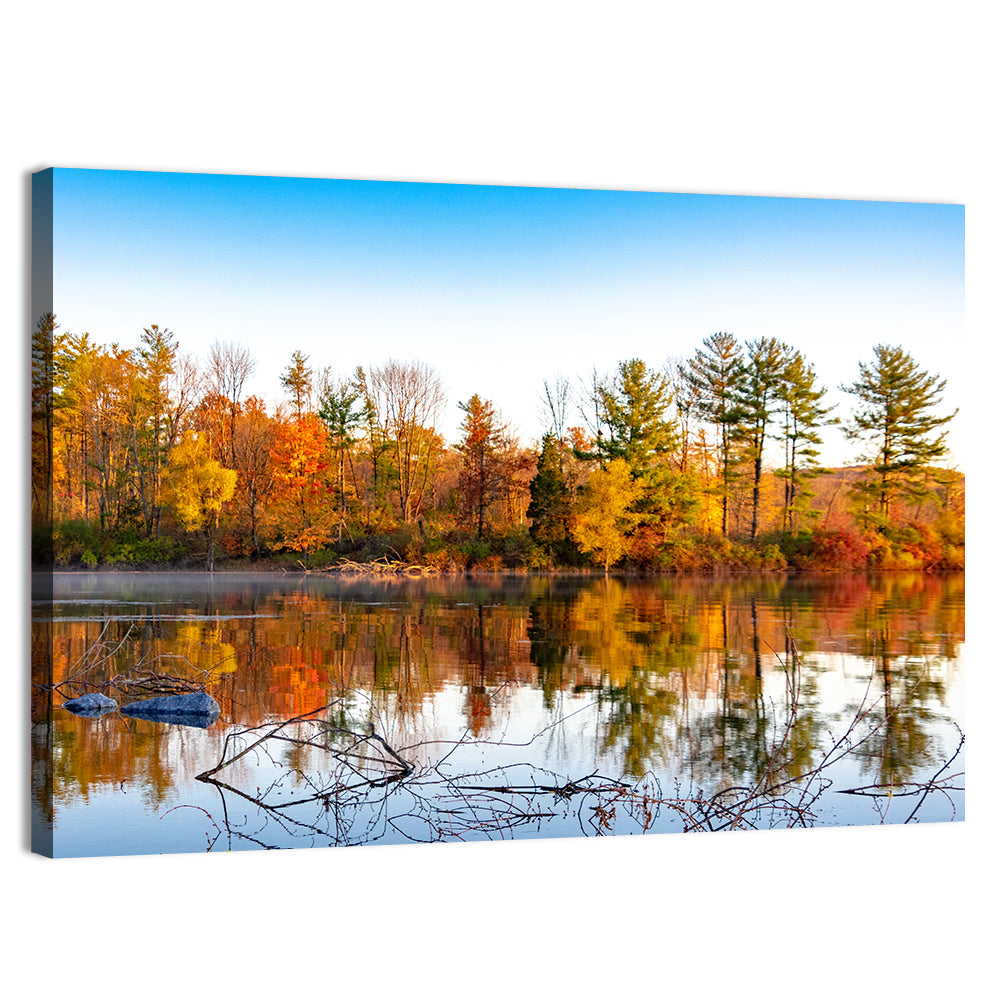 Lake Nockamixon Autumn Reflection Wall Art