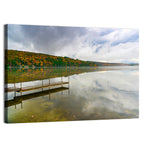 Misty Dock at Lake Squam Wall Art