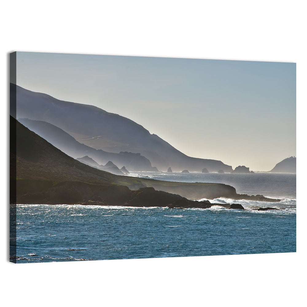 Misty Big Sur Coastline Wall Art