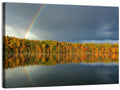 Moccasin Lake Autumn Rainbow Wall Art