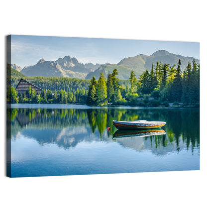 Štrbské Pleso Reflection Wall Art