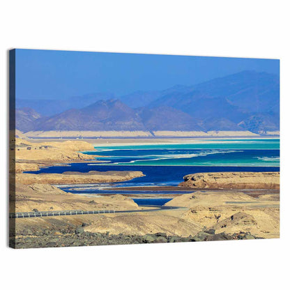 Lake Assal Coastal Road View Wall Art