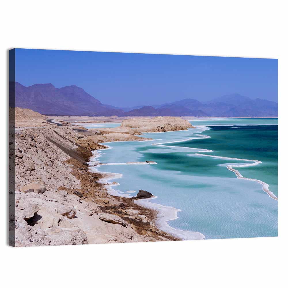 Lake Assal Salt Shoreline Wall Art