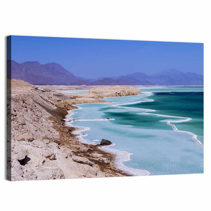 Lake Assal Salt Shoreline Wall Art
