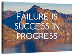 Failure Is Success in Progress Wall Art