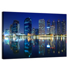 Benjakitti Park Night Skyline Wall Art