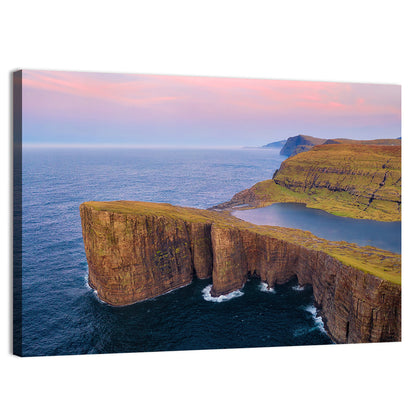 Sørvágsvatn Clifftop Lake Wall Art