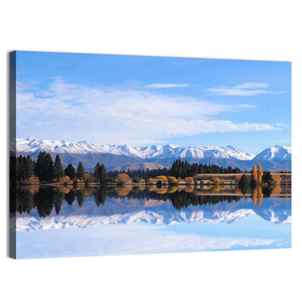 Ruataniwha Lake Reflection Wall Art