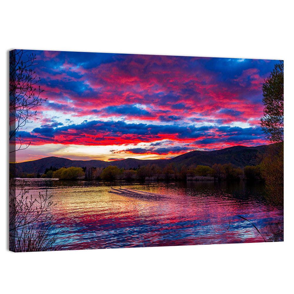Lake Wairepo Arm Sunrise Reflection Wall Art