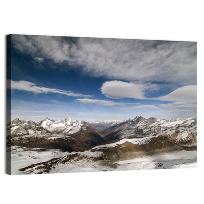 Snow-capped Peaks of Zermatt Wall Art
