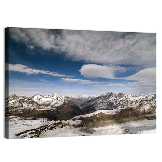 Snowy Alpine Mountains Wall Art