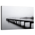 Misty Lake Jetty Wall Art