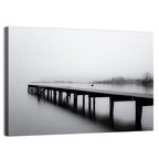 Misty Lake Jetty Wall Art