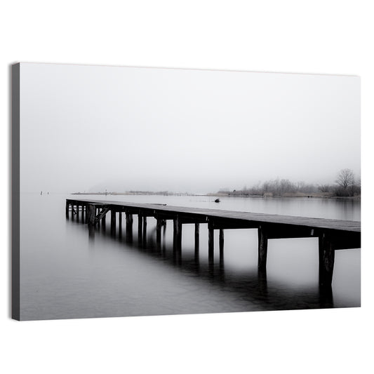 Wooden Lake Jetty Wall Art