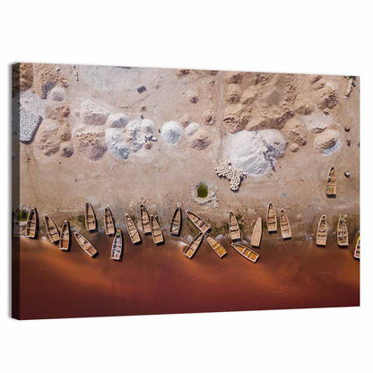 Lake Retba Aerial View Wall Art