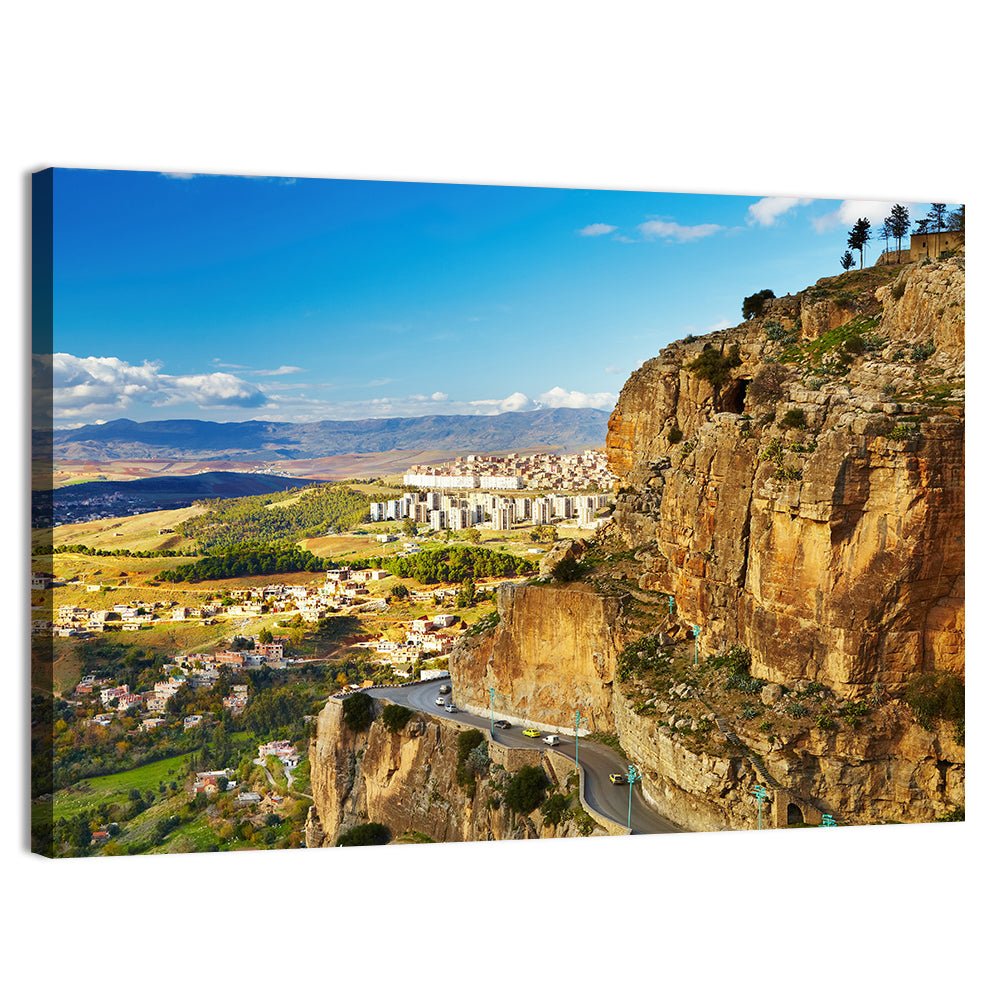 Constantine Cliffside at Golden Hour Wall Art