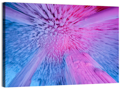 Ethereal Ice Cave Icicles Wall Art