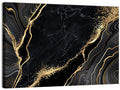 Diagonal Gold Veined Marble Wall Art