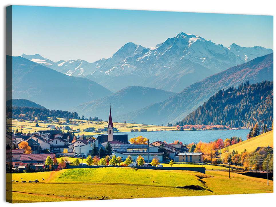 San Valentin Village Wall Art, canvas print, landscape